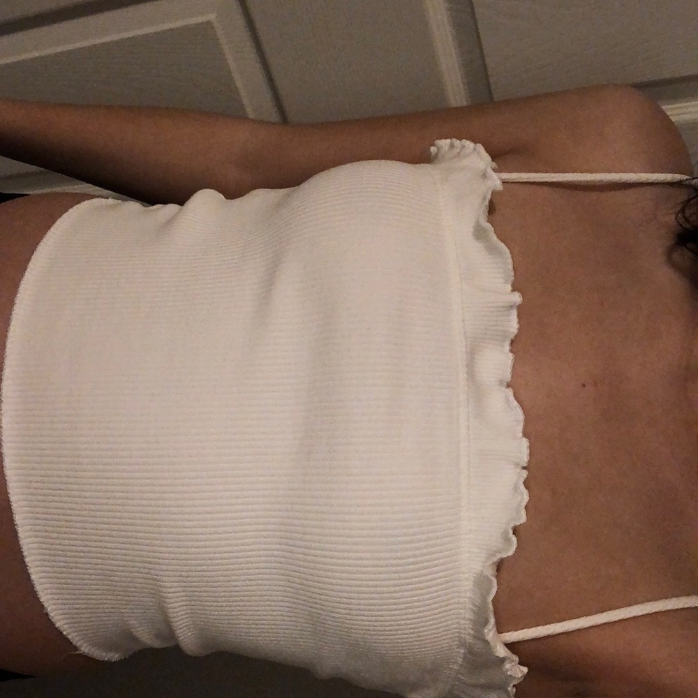 White ribbed tank